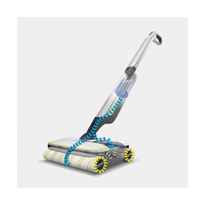Kärcher FC 7 CORDLESS Electric broom Battery Wet Bagless Black White Yellow 2.85 Ah