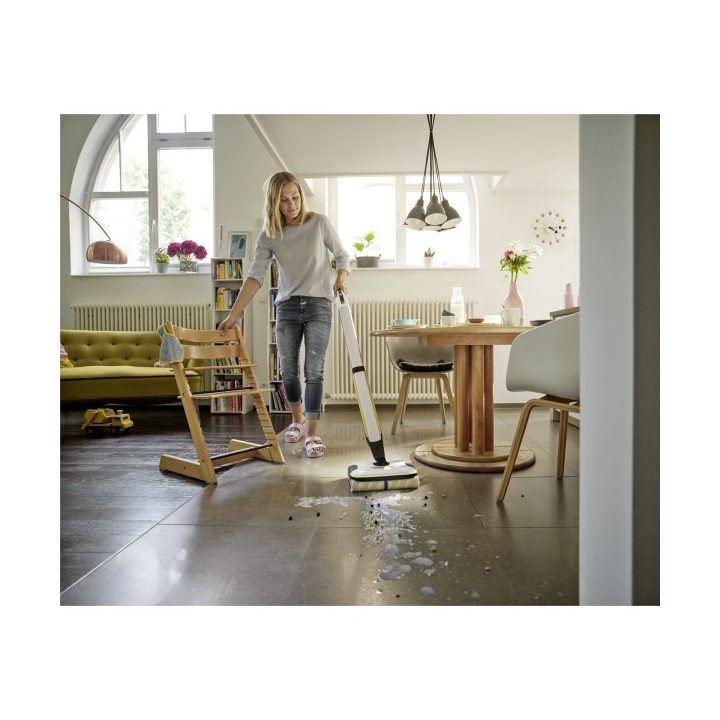 Kärcher FC 7 CORDLESS Electric broom Battery Wet Bagless Black White Yellow 2.85 Ah