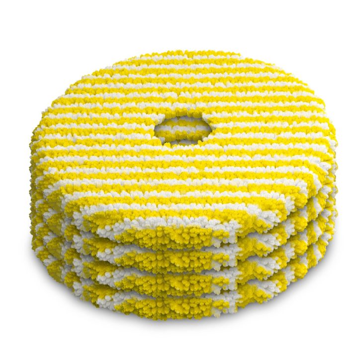 Mop pad set for KARCHER RVM 4 (2.269-130.0) Yellow White