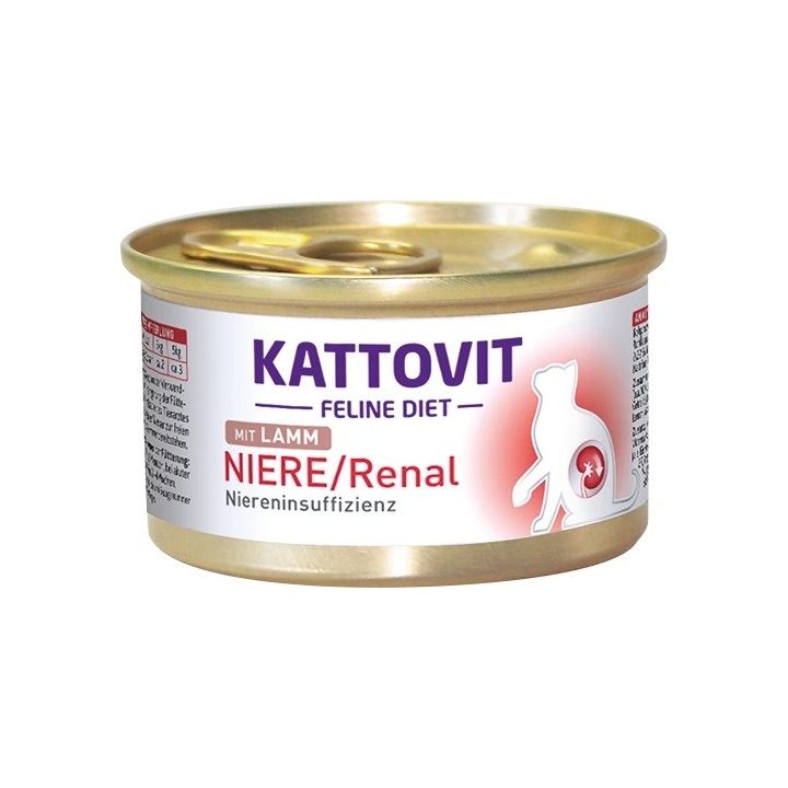 KATTOVIT Feline Diet Niere/Renal Lamb - wet cat food - 85g