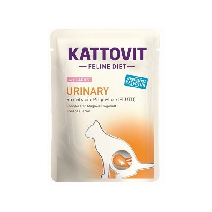 KATTOVIT Feline Diet Urinary Salmon - wet cat food - 85g