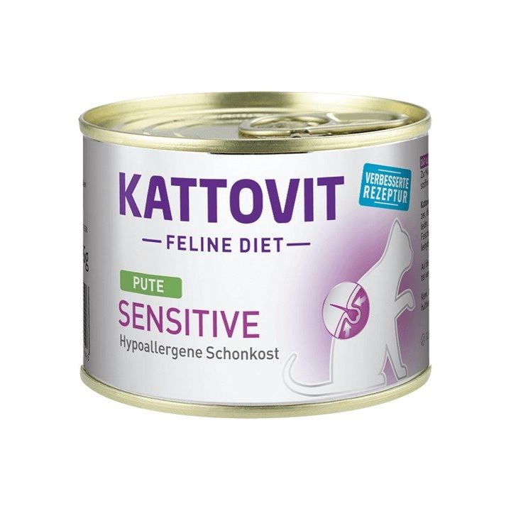 KATTOVIT Sensitive Turkey - wet cat food - 185g