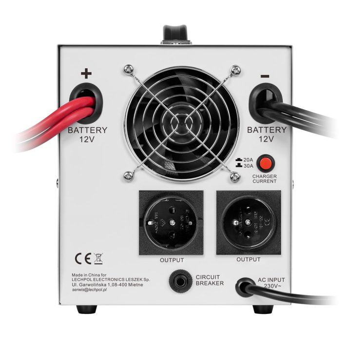 KEMOT PROsinus-2000 emergency power supply unit – a pure sine wave inverter with a 12V charging function 230V 2000VA/1200W