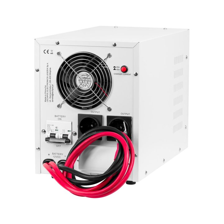 KEMOT PROsinus-2200 emergency power supply unit – a pure sine wave inverter with a 12V charging function 230V 2200VA/1600W
