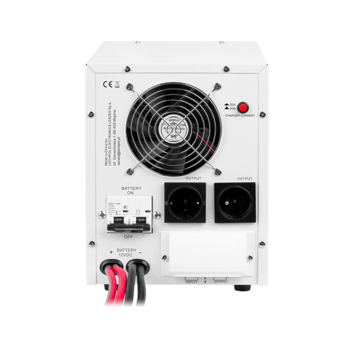 KEMOT PROsinus-2200 emergency power supply unit – a pure sine wave inverter with a 12V charging function 230V 2200VA/1600W