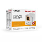 KEMOT PROsinus-2200 emergency power supply unit – a pure sine wave inverter with a 12V charging function 230V 2200VA/1600W