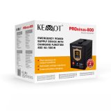 KEMOT PROsinus-800 emergency power supply unit – a pure sine wave inverter with a 12V charging function 230V 800VA/500W – black
