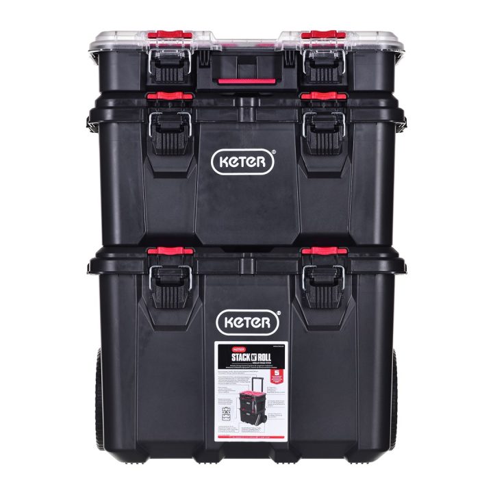 Set of 3 Stack N Roll boxes KETER