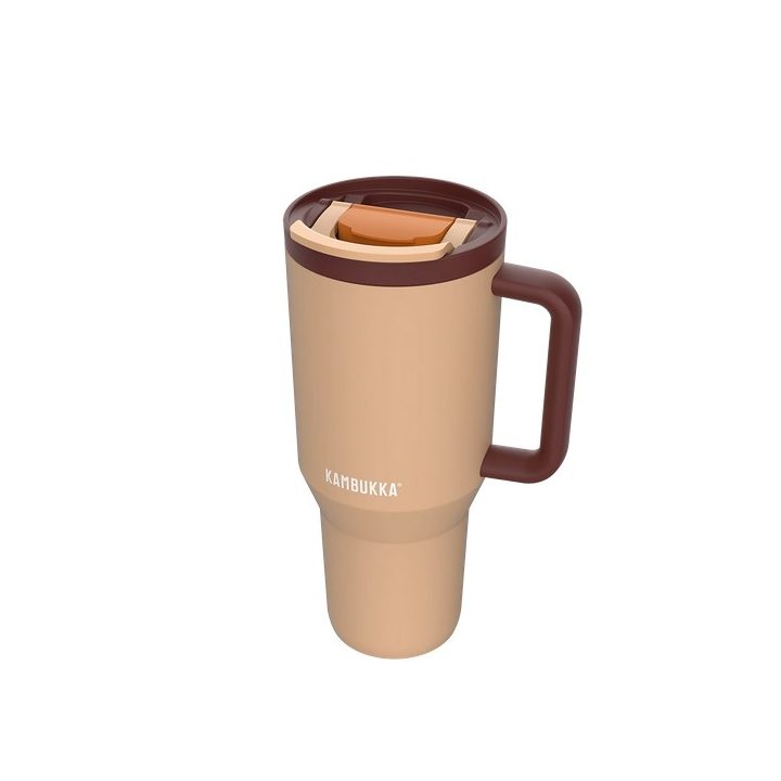 Thermal mug with telescopic straw Kambukka Rio Tumbler 950ml Almond Dream