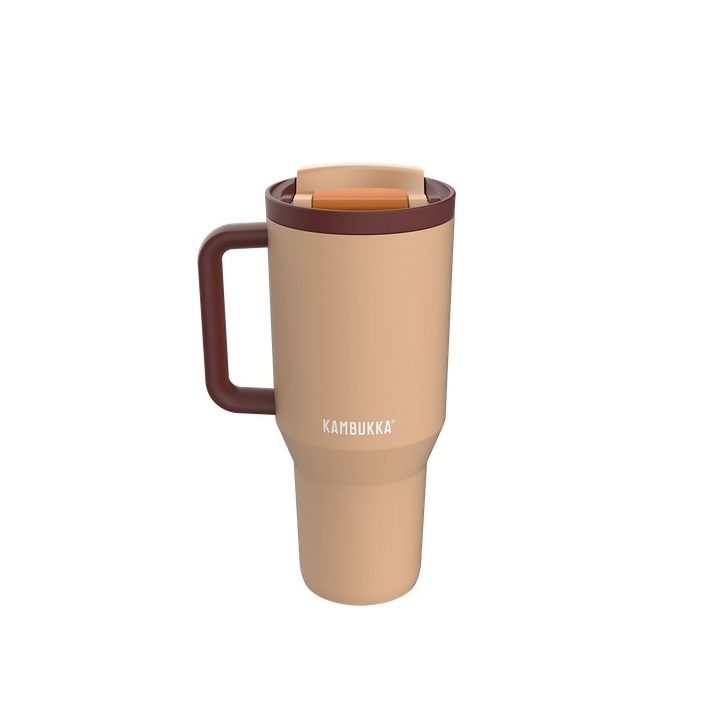 Thermal mug with telescopic straw Kambukka Rio Tumbler 950ml Almond Dream