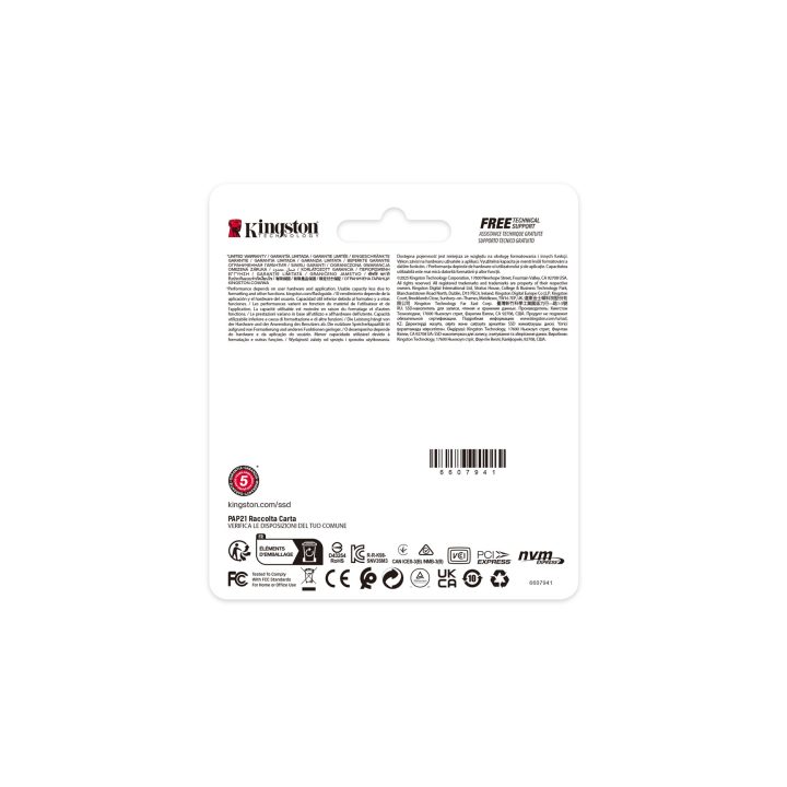 Kingston Technology 2000G NV3 M.2 2230 NVMe SSD