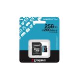 Kingston Technology 256GB microSDXC Canvas Go Plus Gen4 200MB/s A2 U3 V30 Card + Adapter