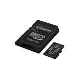 Kingston Technology 64GB microSDXC Canvas Select Plus Gen3 100MB/s A1 Card + Adapter