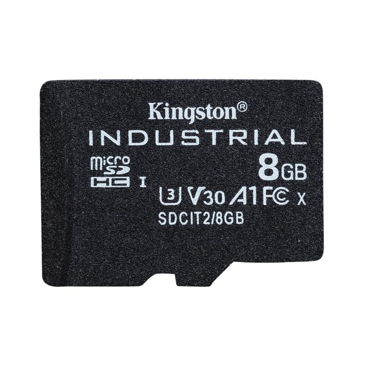 Kingston Technology 8GB microSDHC Industrial C10 A1 pSLC Card + SD Adapter