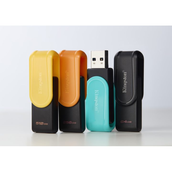 Kingston Technology DataTraveler 128GB Portable USB 3.2 Gen 1 Exodia S (Black/Turquoise)
