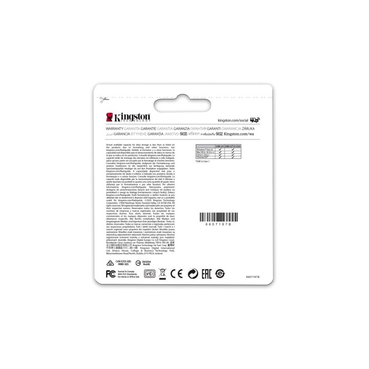 Kingston Technology DataTraveler 64GB Micro 200MB/s Metal USB 3.2 Gen 1
