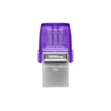 Kingston Technology DataTraveler microDuo 3C USB flash drive 64 GB USB Type-A / USB Type-C 3.2 Gen 1 (3.1 Gen 1) Purple Stainles