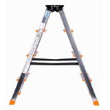 Krause Dopplo double-sided step ladder silver