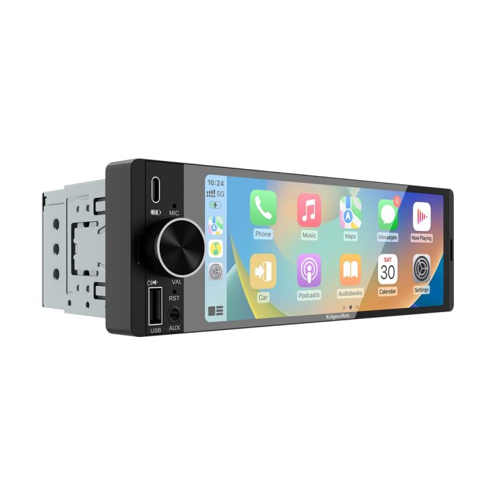 Kruger&Matz KM2016 1DIN CarPlay/AndroidAuto car radio