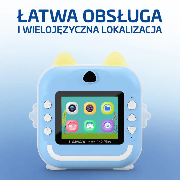 Kids’ camera LAMAX InstaKid2 Plus blue