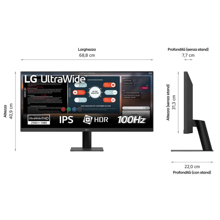 LG 29U511A-B computer monitor 73.7 cm (29 ) 2560 x 1080 pixels WFHD LCD Black