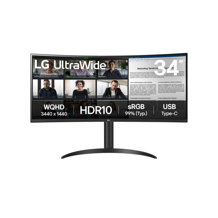 LG 34WR50QK-B computer monitor 86.4 cm (34 ) 3440 x 1440 pixels Wide Quad HD Black