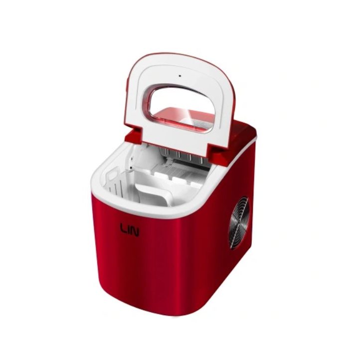 Portable ice cube maker LIN ICE PRO-R12 red