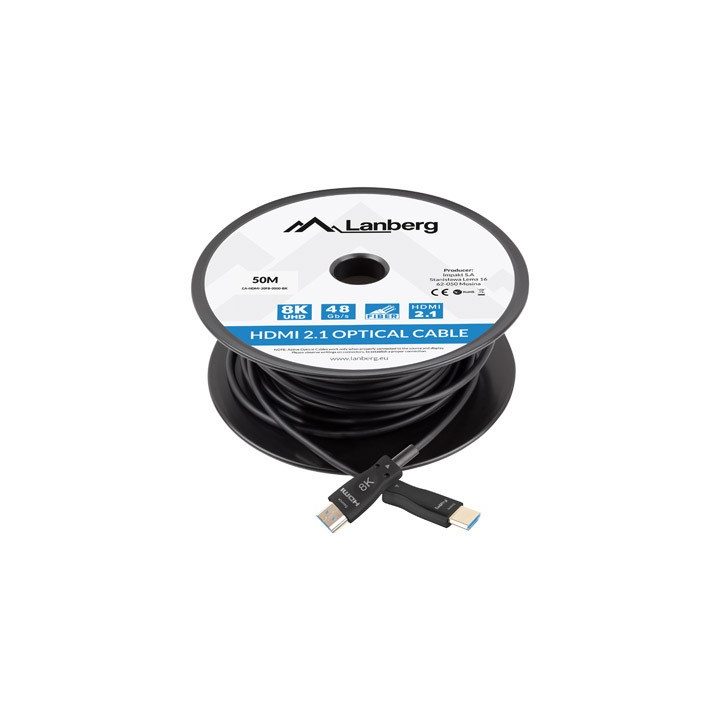 LANBERG CABLE HDMI M/M V2.1 50M 8K OPTICAL AOC