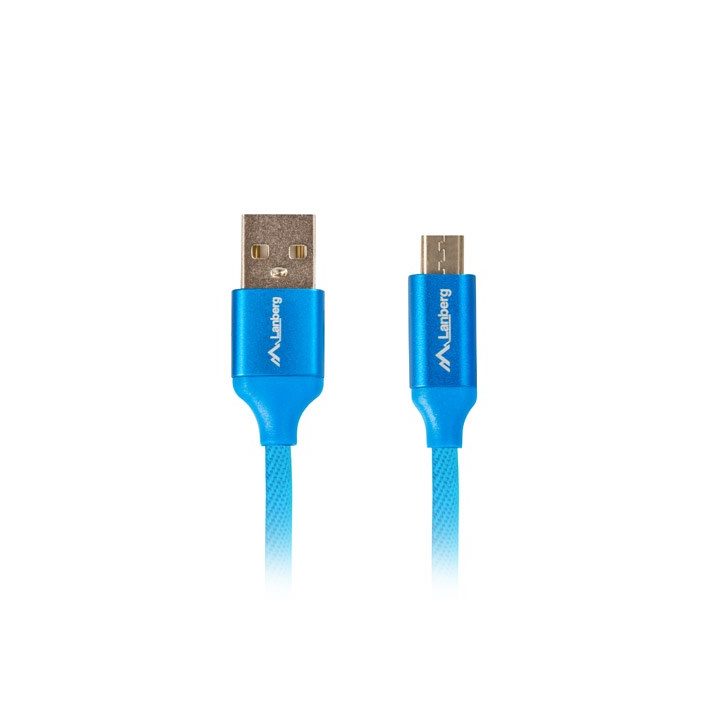 LANBERG CABLE USB 2.0 MICRO-B (M) - A (M) 1M QC