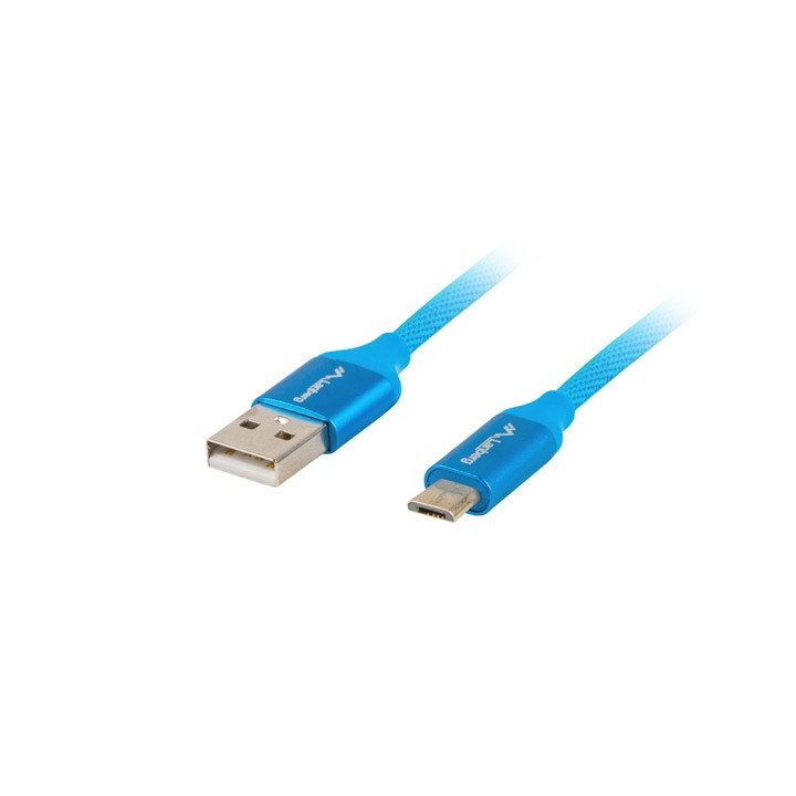 LANBERG CABLE USB 2.0 MICRO-B (M) - A (M) 1M QC