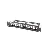 LANBERG EMPTY PATCH PANEL 12 PORTS 1U 10 BLACK