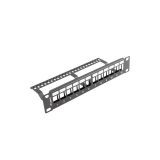 LANBERG EMPTY PATCH PANEL 12 PORTS 1U 10 BLACK