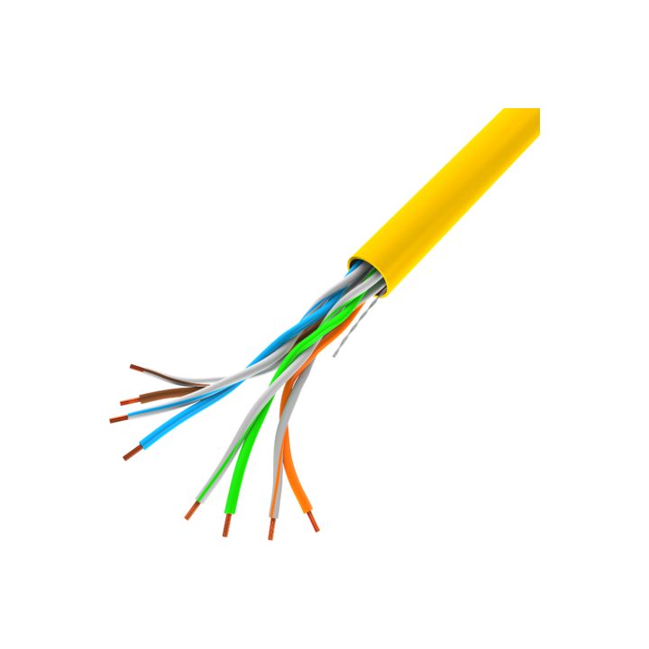 LANBERG LAN UTP CABLE 100MB/S 305M WIRE CCA YELLOW
