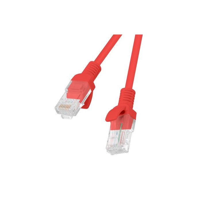 LANBERG PATCHCORD RJ45 CAT. 5E UTP 1M RED