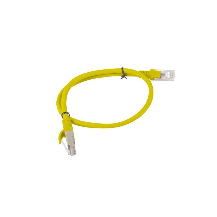LANBERG PATCHCORD UTP CAT.5E 0.5M YELLOW PCU5-10CC-0050-S