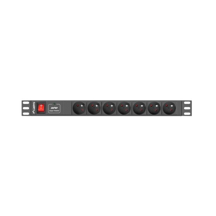 LANBERG PDU RACK POWER STRIP (1U 10A 7X 230V 2M)
