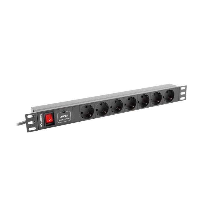 LANBERG PDU RACK POWER STRIP (1U 10A 7X SHUKO 2M)