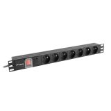 LANBERG PDU RACK POWER STRIP (1U 16A 7X 230V 2M)