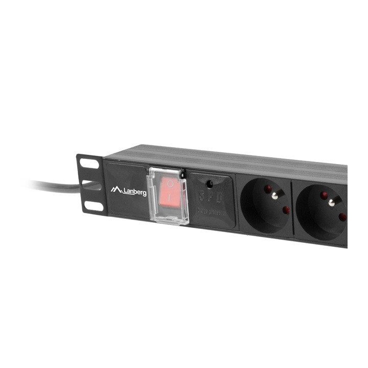 LANBERG PDU RACK POWER STRIP (1U 16A 7X 230V 2M)