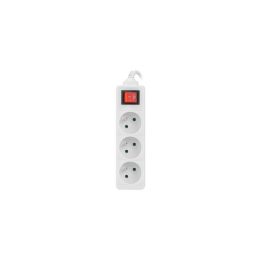 LANBERG POWER STRIP 3M WHITE 3X 230V PL WITH SWITCH