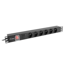 LANBERG POWER STRIP PDU RACK 19 (1U 16A 6X 230V PL 2m)