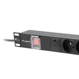 LANBERG POWER STRIP PDU RACK 19 (1U 16A 6X 230V PL 2m)
