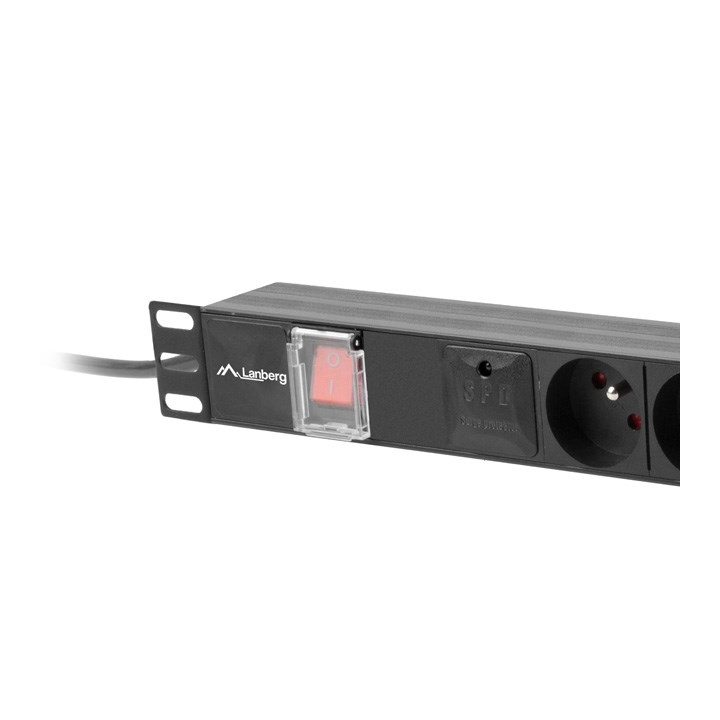 LANBERG POWER STRIP PDU RACK 19 (1U 16A 6X 230V PL 2m)