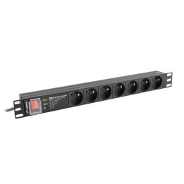 LANBERG POWER STRIP PDU RACK 19 (1U 16A 7X 230V PL 2m)