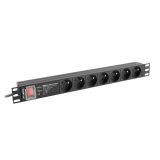 LANBERG POWER STRIP PDU RACK 19 (1U 16A 7X 230V PL 2m)