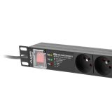 LANBERG POWER STRIP PDU RACK 19 (1U 16A 7X 230V PL 2m)