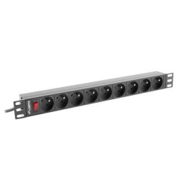 LANBERG POWER STRIP RACK 19 (1U 16A 9X 230V PL)