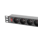 LANBERG POWER STRIP RACK 19 (1U 16A 9X 230V PL)