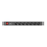 LANBERG POWER STRIP. RACK PDU (1U 16A 7X SHUKO 2M)