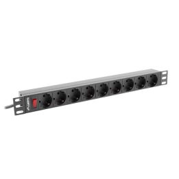 LANBERG RACK POWER STRIP 19 PDU 1U 9X SHUKO